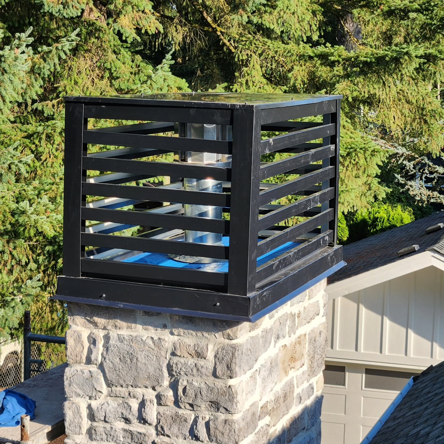 Sheet metal cutting plans for Fraser Valley roofing installation